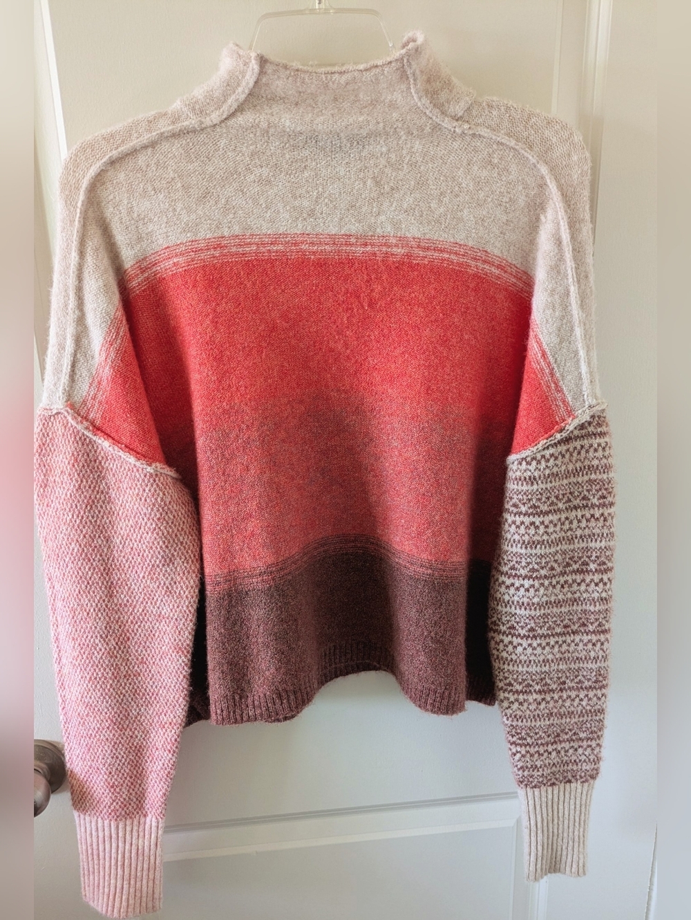 Central Park West mock neck sweater, size medium, like new condition. Amazing